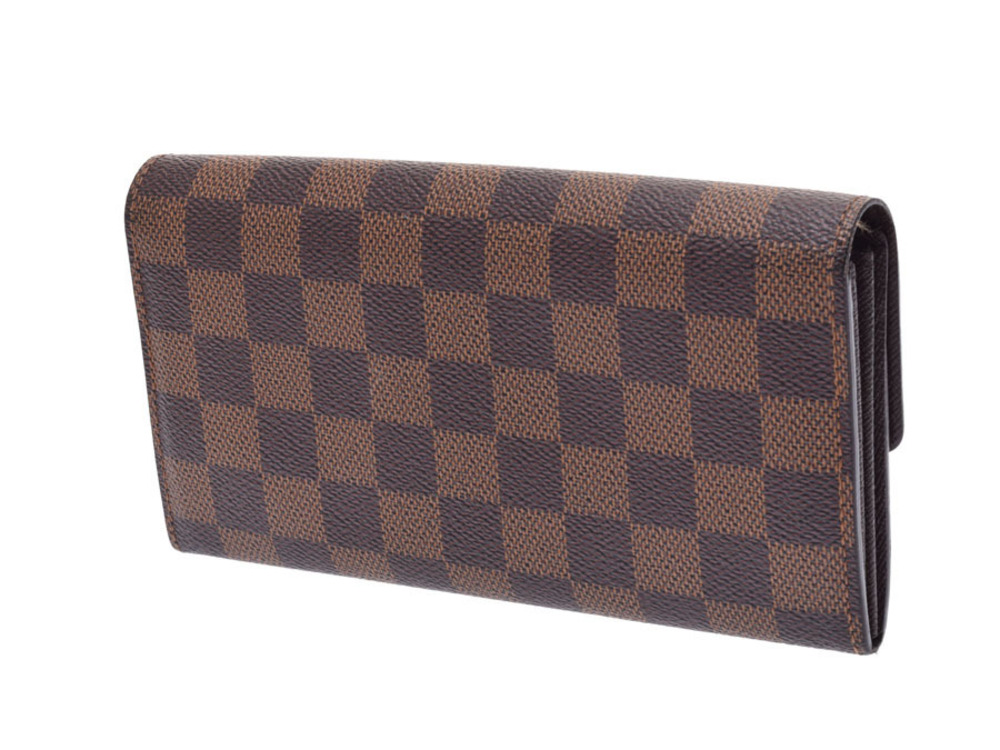 Louis Vuitton Long Zip Around Wallet Damier Brown